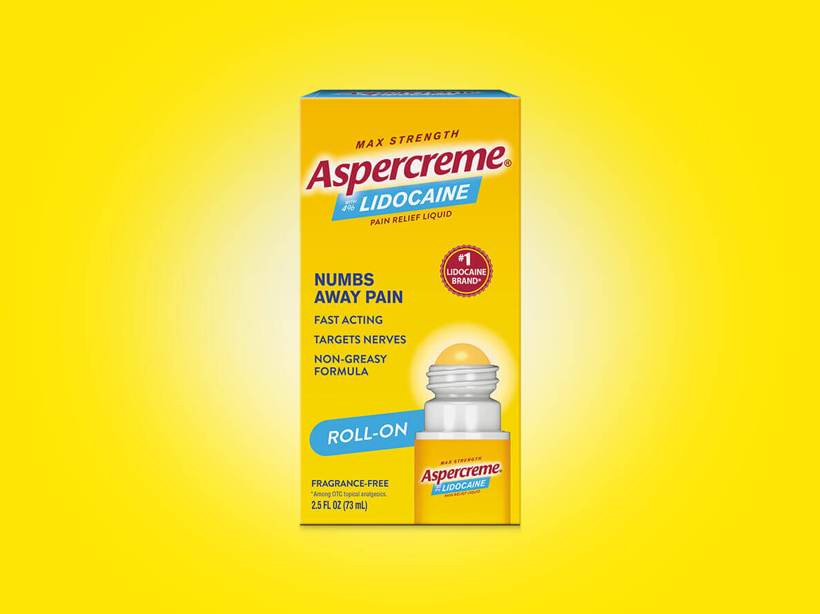 Lidocaine Odor Free Pain Relief Roll-On | Aspercreme®